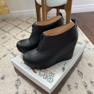 Jeffrey Campbell “Ninety Nine” Wedge Booties - size 8.5